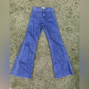 J Brand Indigo Wide Leg Jeans